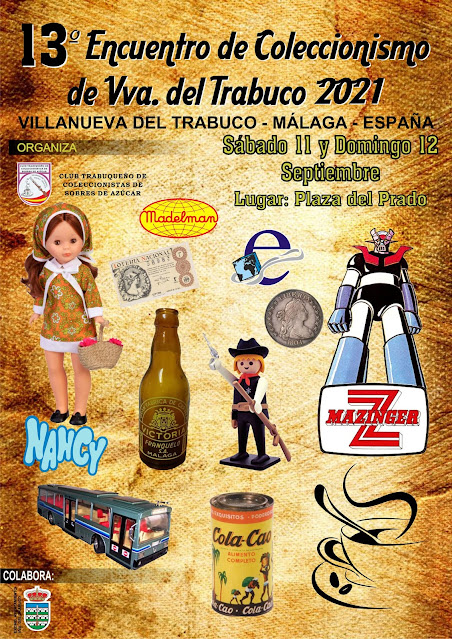 Cartel de la 13ª edición del Encuentro de Coleccionismo de Villanueva del Trabuco (2021)